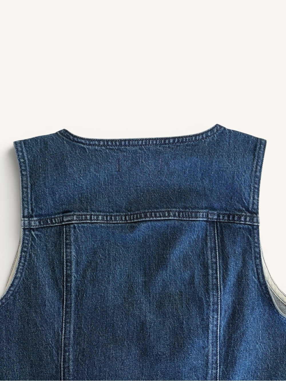 Madewell Indigo Blue Denim Button Vest - Picture 9 of 10